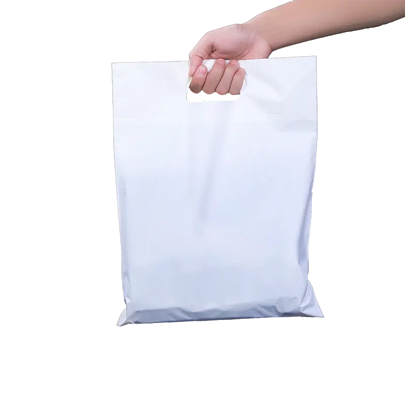 die-cut handle takeout bag