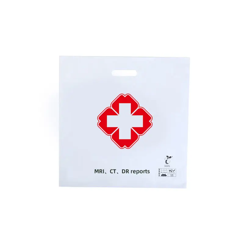 die-cut handle bags for medical reports
