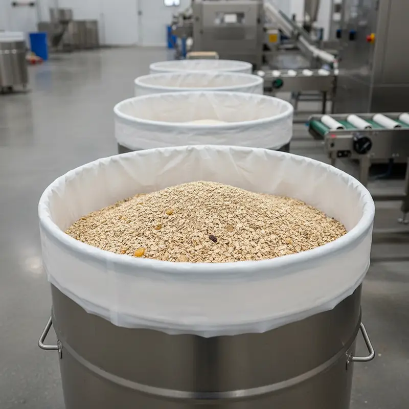 compostable drum liners for food processing factory