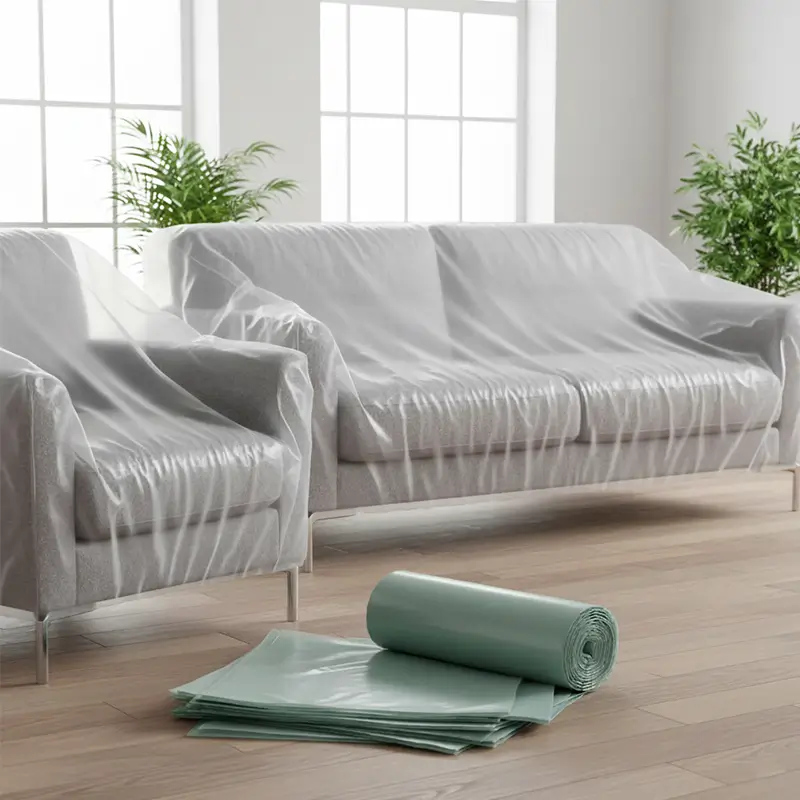 plastic chair and couch cover