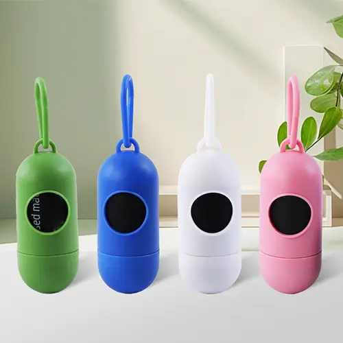 capsule pill-type storage box for poop bags
